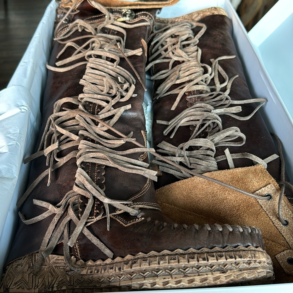 EL VAQUERO chestnut 🤎 BNIB Moccasin Boots Size 37 - Picture 16 of 16